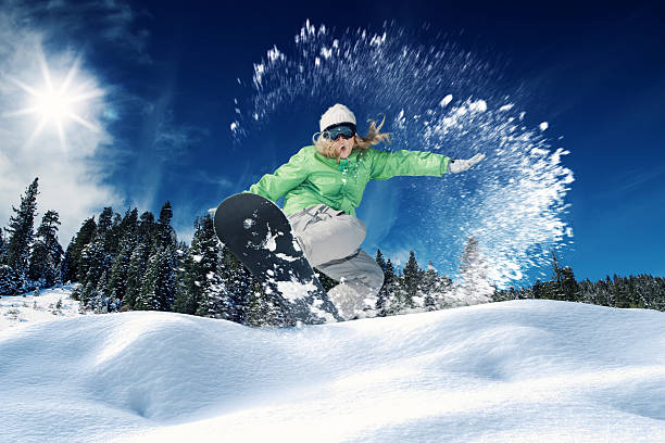 snowboarding stock photo