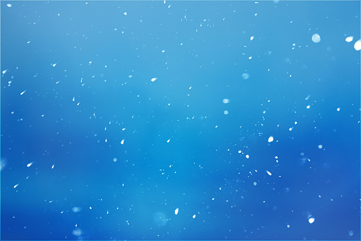 Snowfall with Blue Background