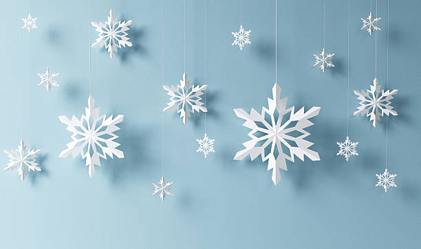 snowflakes stock photo