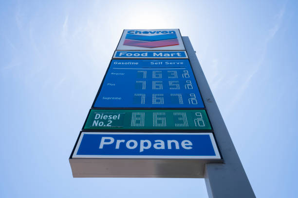Soaring Gas Prices in California stock photo