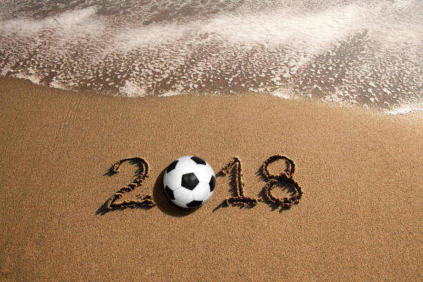 soccer 2018 - futebol de praia imagens e fotografias de stock