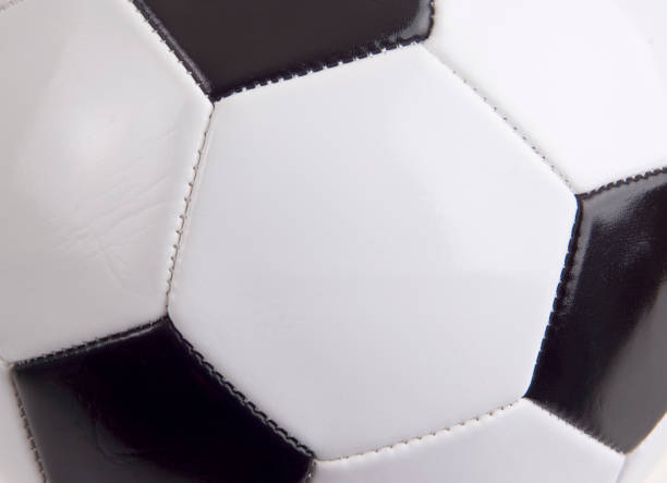 Soccer Ball Close Up Background stock photo