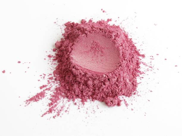 Soft Pink Mica Shimmer Pigment Cosmetic Powder Soft Pink Mica Shimmer Pigment Cosmetic Powder mica schist stock pictures, royalty-free photos & images