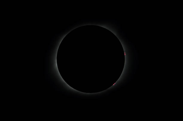 Solar Eclipse 2018 stock photo