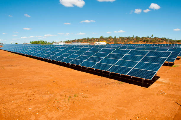Solar Power Station stock photo