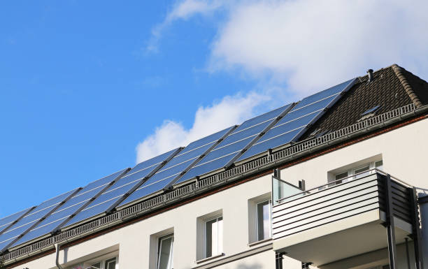 solar_roof stock photo