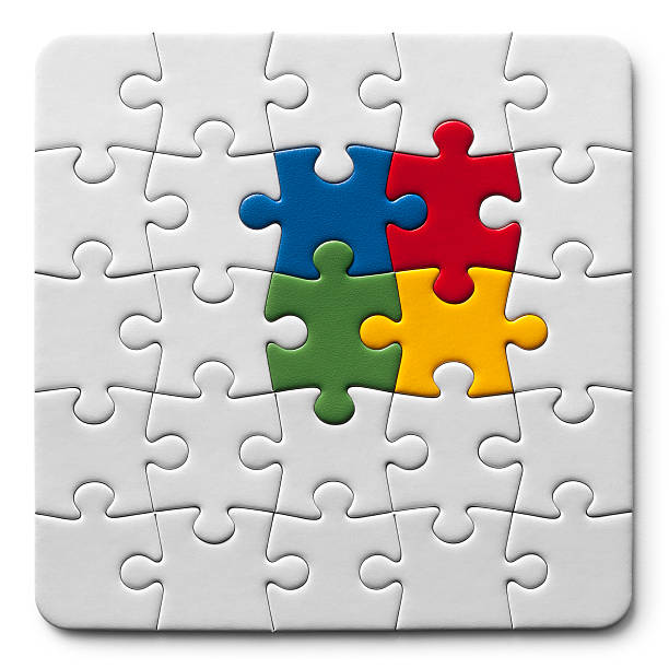Royalty Free Puzzle Pieces Coming Together Pictures, Images and Stock