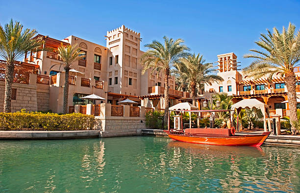 Souk Madinat Jumeirah Souk Madinat Jumeirah in Dubai souk stock pictures, royalty-free photos & images
