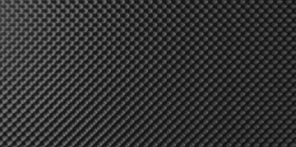 Sound Foam Top A top view of grey sound proofing foam soundproof stock pictures, royalty-free photos & images