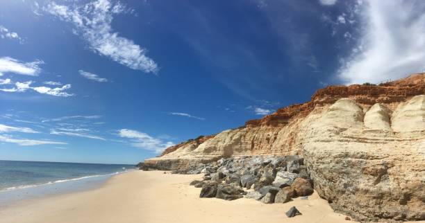 southern beach, adelaide australia stock photo