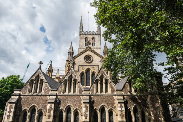 Southwark Cathedral in London stock photo