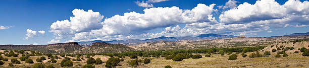 Southwest Desert Panorama stock photo