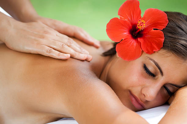 Spa and Wellness - Massage stock photo