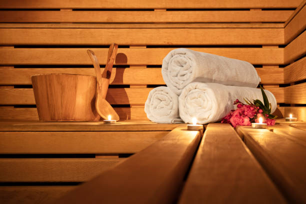 Spa Sauna Image. Stock Photo Spa sauna image. Traditional healthy lifestyle treatment. Stock photo. spa photos stock pictures, royalty-free photos & images