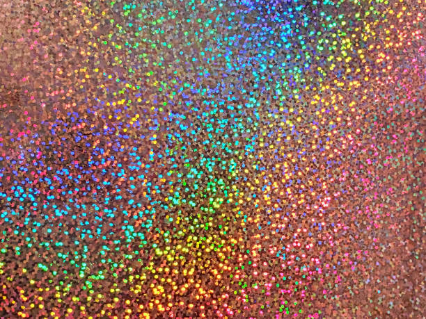 스파클 색종이 홀로그램 축하 배경 - holographic foil 뉴스 사진 이미지