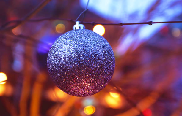 Sparkly Christmas Ornament stock photo