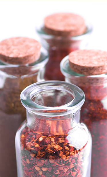 Spice Jars stock photo
