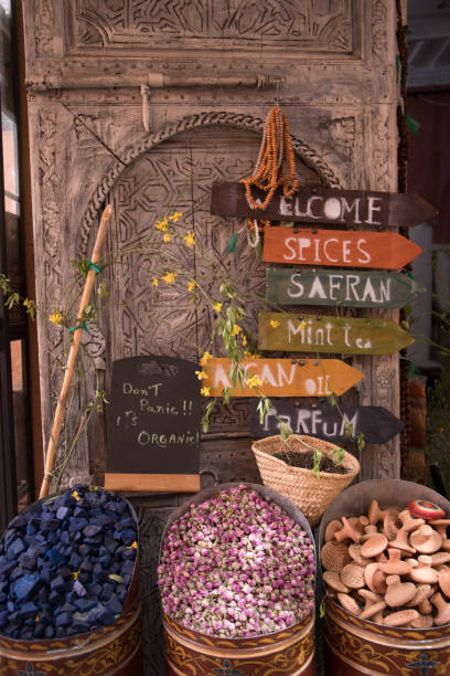 spice market - marrakech desert imagens e fotografias de stock