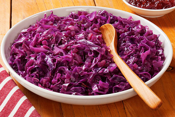 Spiced Red Cabbage stock photo