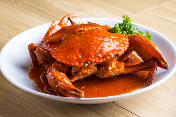 Spicy crab stock photo