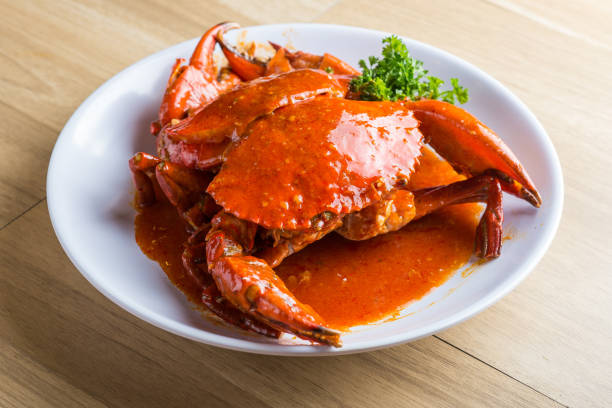 Spicy crab stock photo