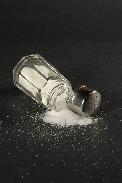 Spilled Salt stock photo