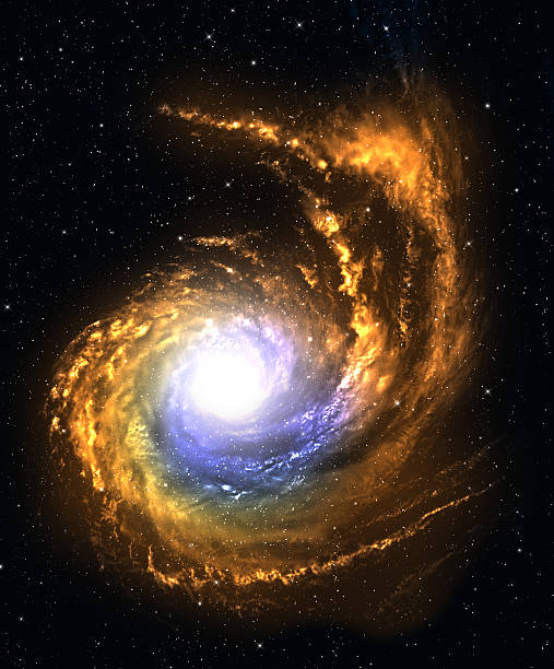 Spiral galaxy. stock photo