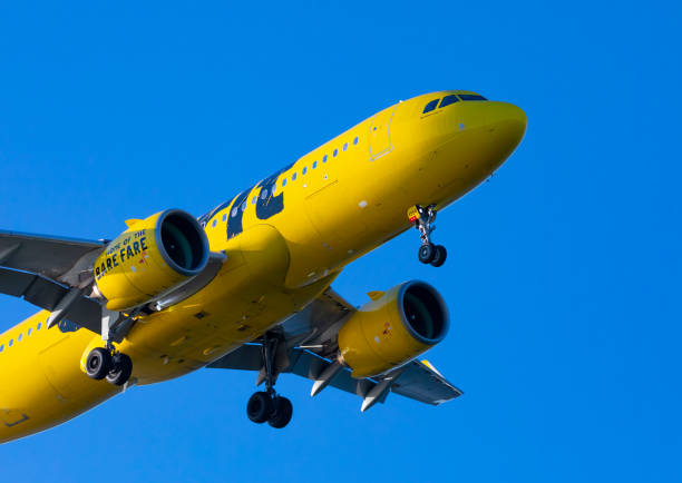 Spirit Airlines Airbus A320. stock photo