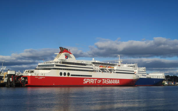 Spirit of Tasmania in Devonport stock photo
