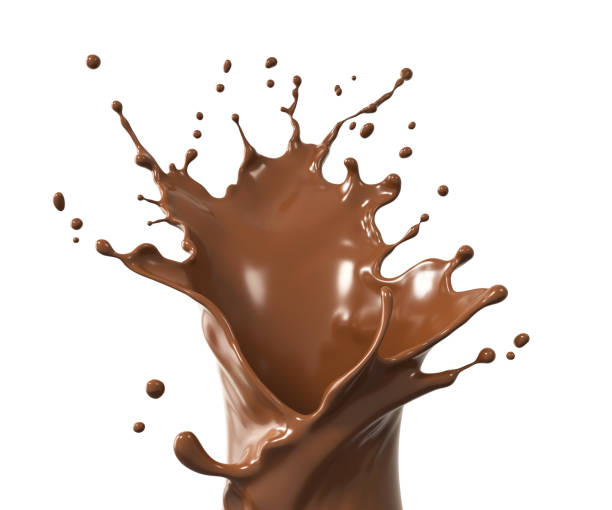 splash of chocolate or Cocoa stock photo