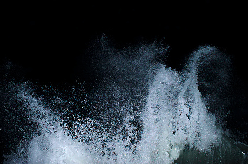 sea wave during storm in atlantic ocean