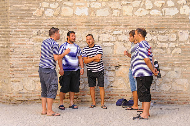 Split, Croatia a cappalle singers stock photo