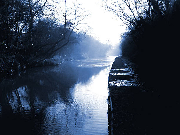 Spooky Canal stock photo