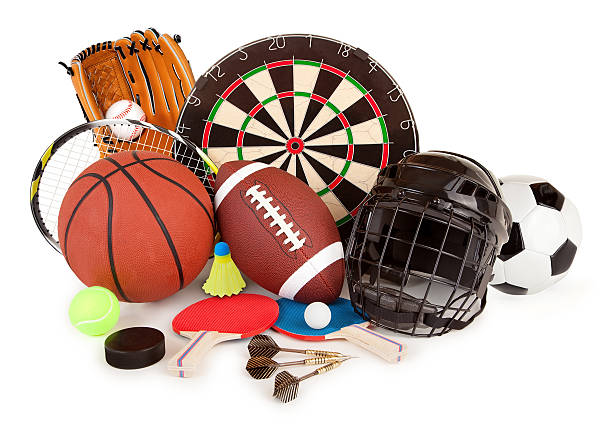 Sports and Games Arrangement stock photo