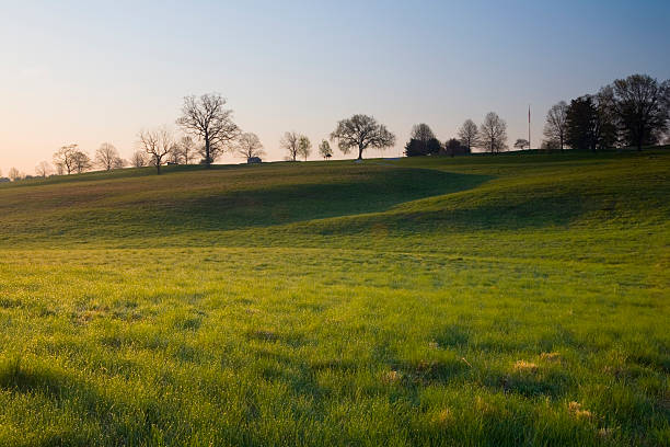 Spring Morning at  Valley Forge Park stock photo