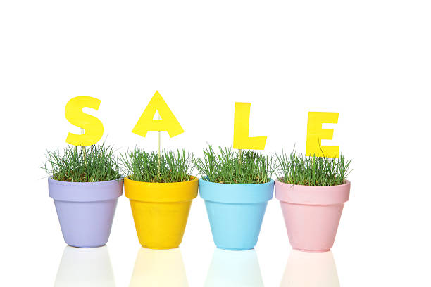 Spring Sale Advertising Concept stock photo