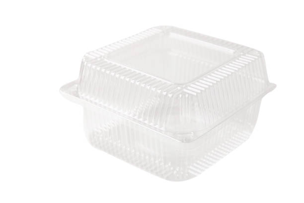 square plastic container on a white background, food packaging square plastic container on a white background, food packaging, close-up plastic container stock pictures, royalty-free photos & images