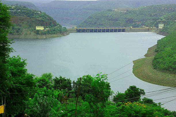 Srisailam Dam, Telangana stock photo