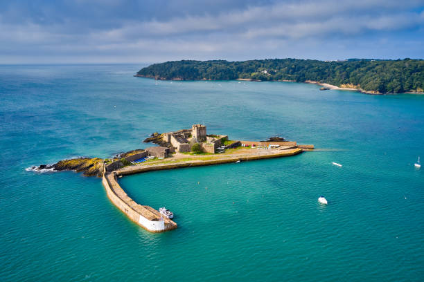 St Aubin's Fort, Jersey Channel Islands stock photo