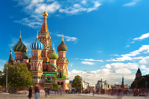 catedral de st. bashil - cultura russa - fotografias e filmes do acervo