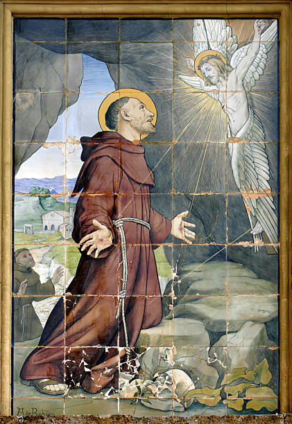 St. Francis is getting the stigma stock photo