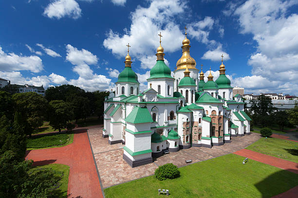 St. Sophia Cathedral in Kiev, Ukraine stock photo
