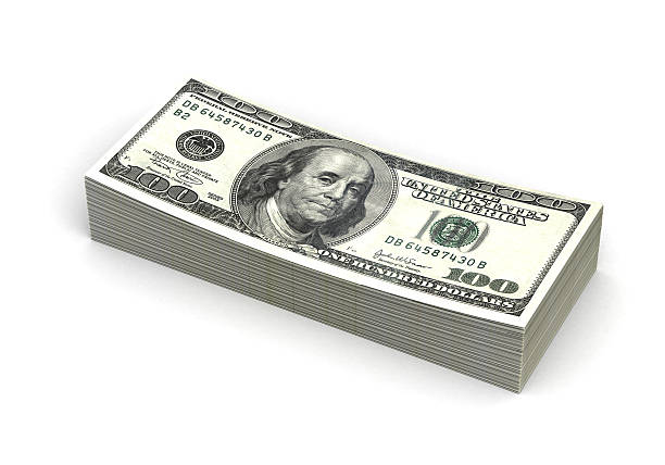 Stack of Dollar * stock photo