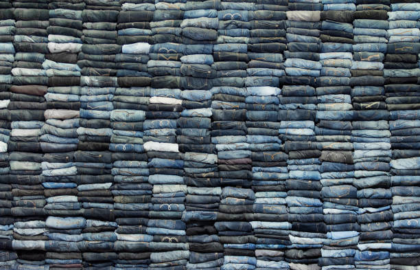 Stack of jeans Jeans on a stack jeans stock pictures, royalty-free photos & images