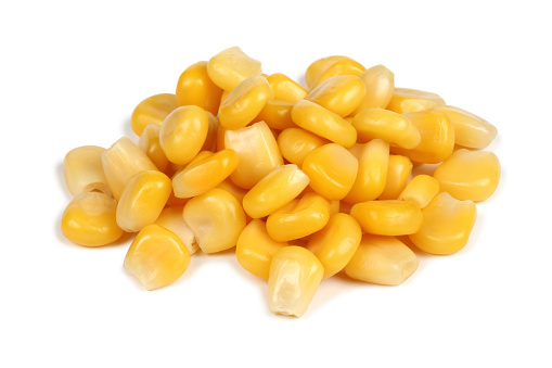Heap of sweetcorn kernels
