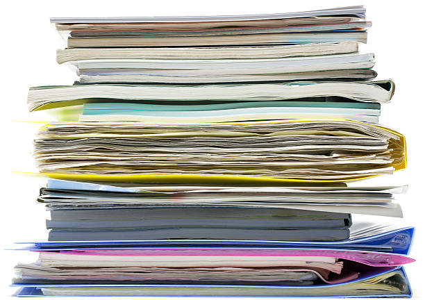 Stack of work stock photo
