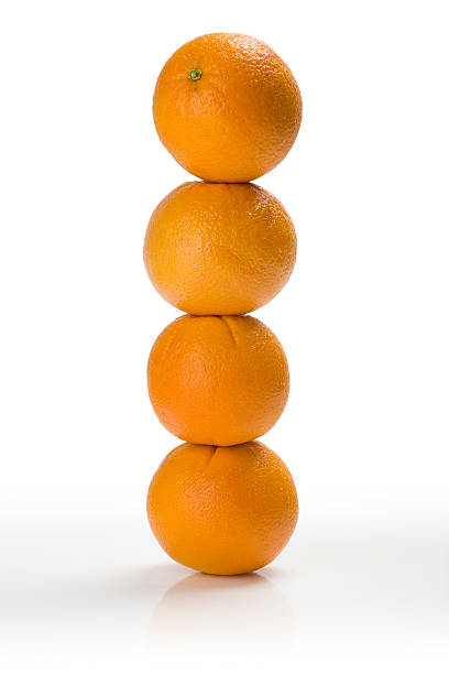 Stacked Oranges stock photo