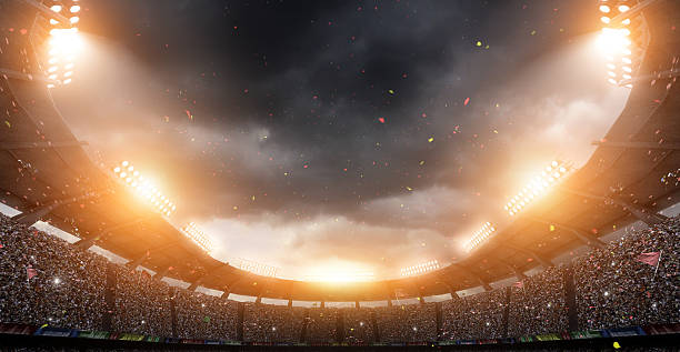 stadium, 3d rendering stock photo