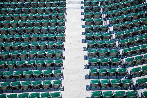 Stadium Seats Overhead stock photo