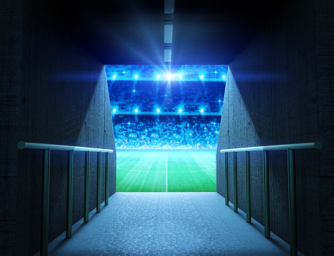 Stadium Tunnel Stock Photo - Download Image Now - iStock
